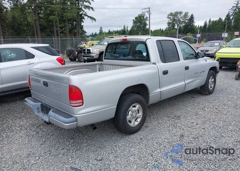 2001 Dodge Dakota Quad from USA, damaged, VIN 1B7HL2AX81S344778